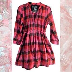 Victoria Secret Pink Plaid Mid-Length Dress